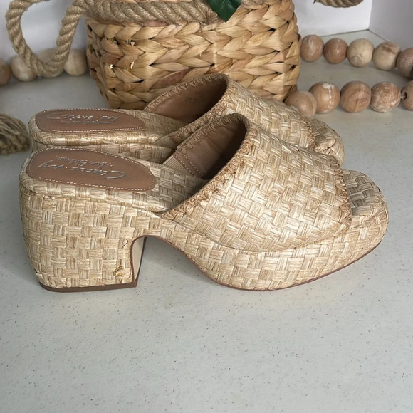 Circus NY By Sam Edelman Ilyse Platform Sandal in Bleached Beechwood, Sz 9.5 - Picture 4 of 11